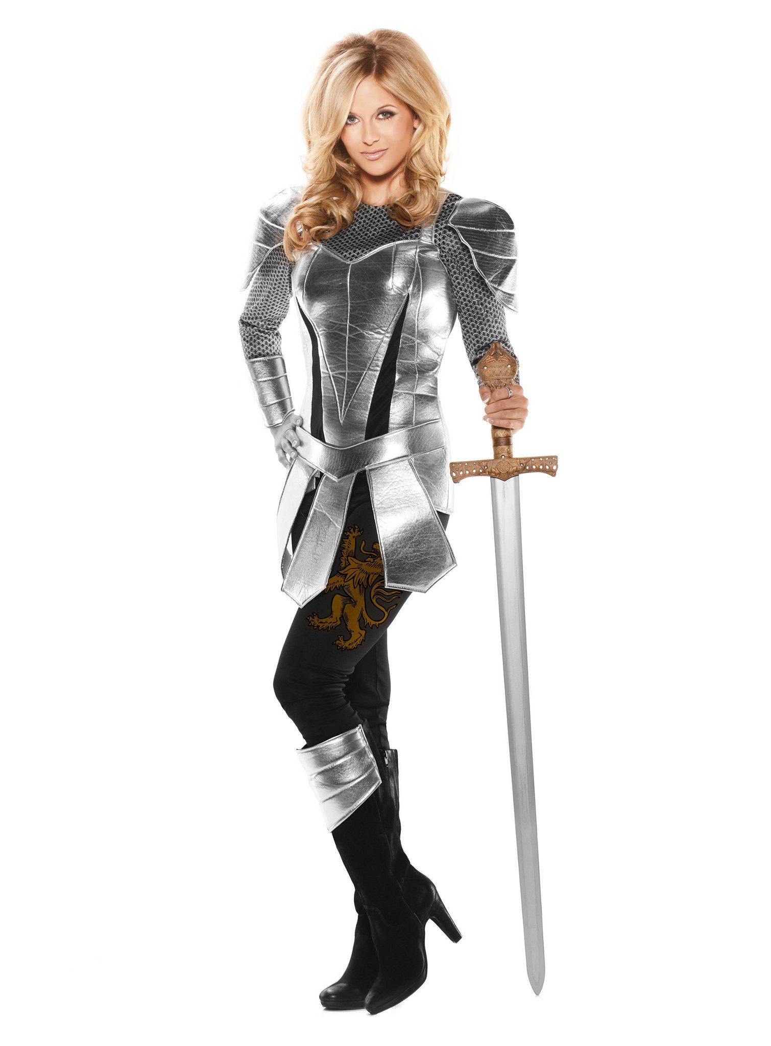 Ritter-Kostüm Ritter Dame