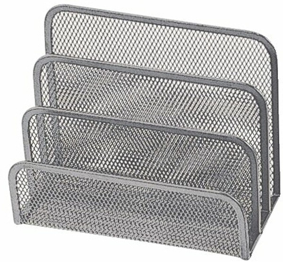 Connect Briefablage Briefständer Metall 3 Fächer silber