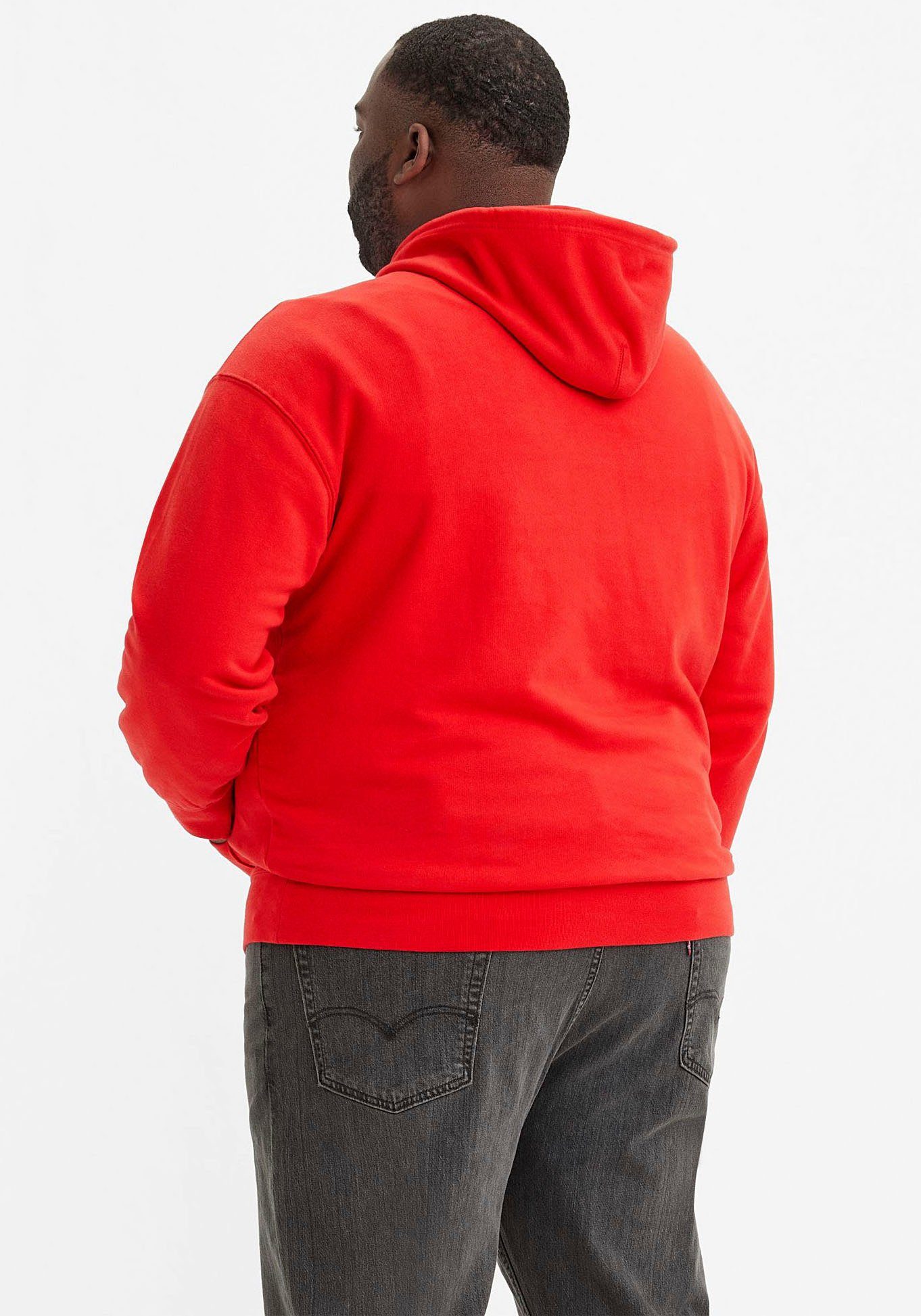 Schultern GRAPHIC mit RELAXED überschnittenen Hoodie red BIG Levi's® Plus