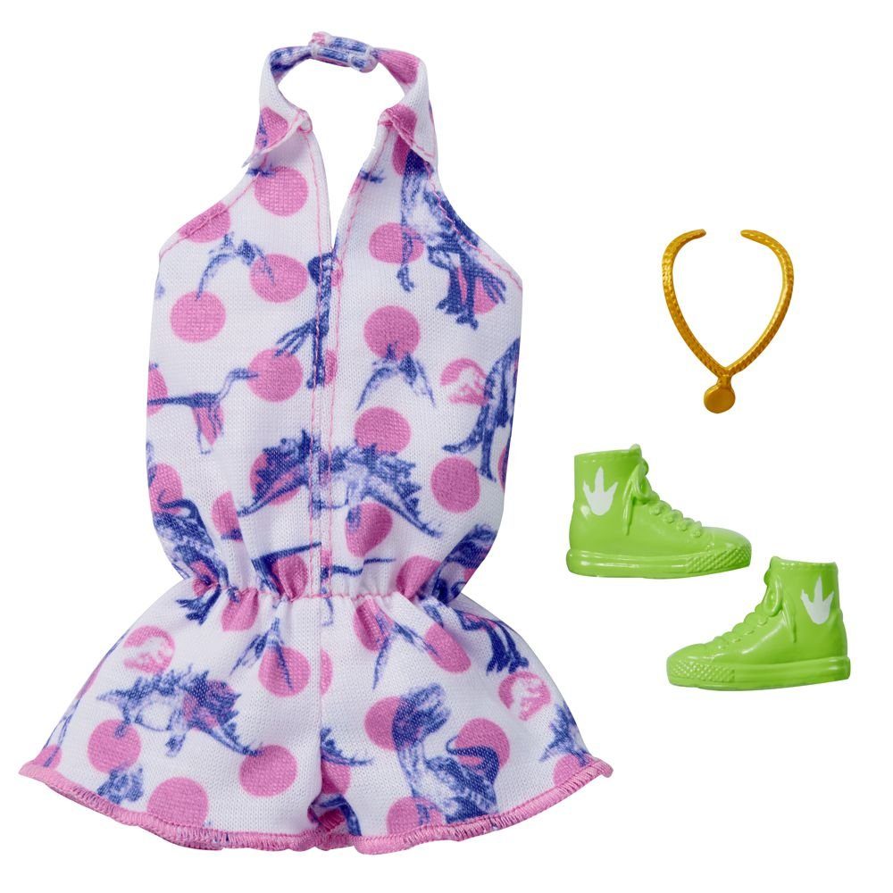 Barbie Puppenkleidung Dino Kleid Barbie Jurassic World Mattel Mode Puppen-K günstig online kaufen
