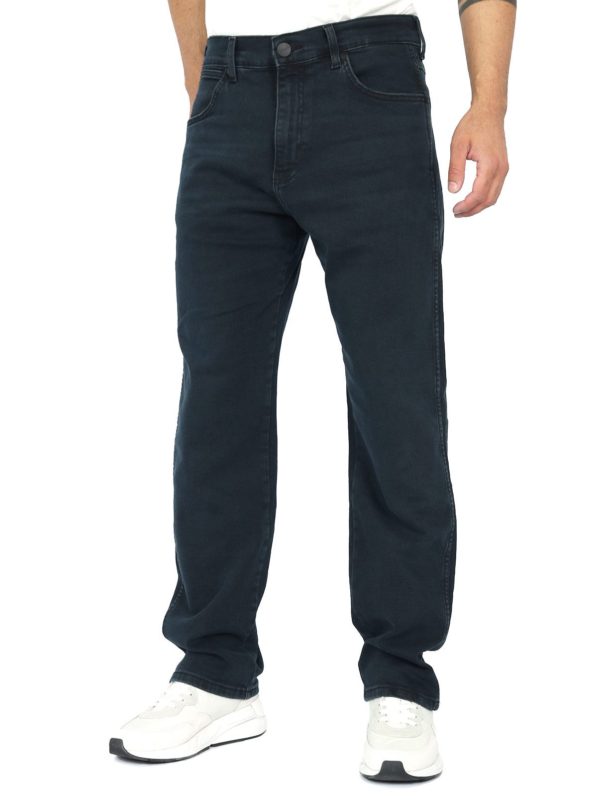 Wrangler Straight-Jeans Relaxed Fit - Frontier Cloudy Skies günstig online kaufen
