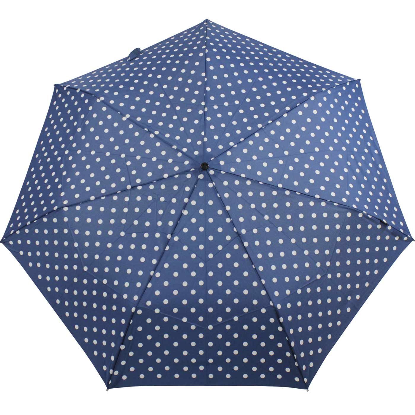 Knirps® Taschenregenschirm Slim Duomatic mit Auf-Zu-Automatik - Polka Dots, immer mit dabei, passt in jede Tasche – Bild 3 von 5