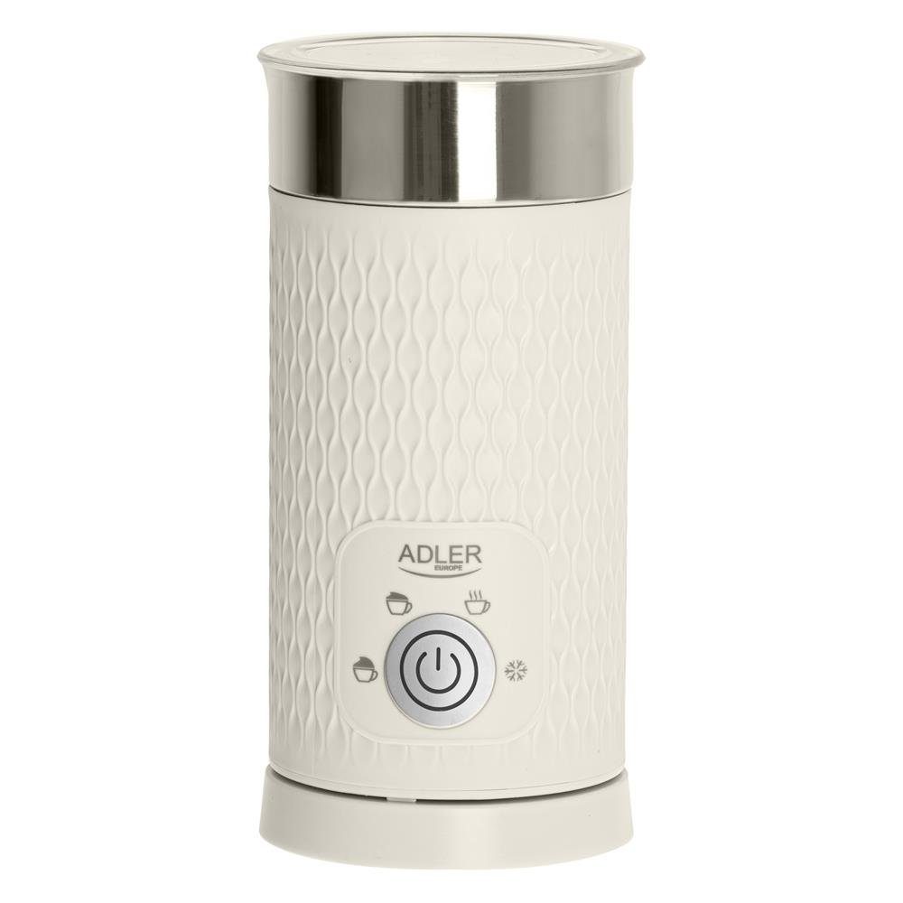 Adler Milchaufschäumer AD 4495, 500,00 W, Aufschäumen und Erhitzen beige Antihaftbeschichtung