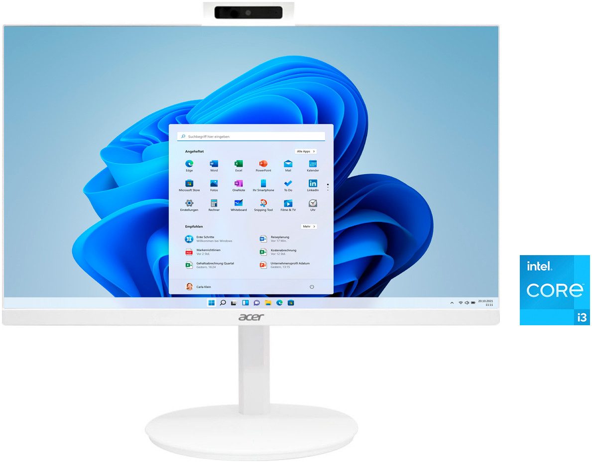 Acer Aspire C24-1 All-in-One PC (23,8 Zoll, Intel® Core i3 1305U, 8 GB RAM, 256 GB SSD)