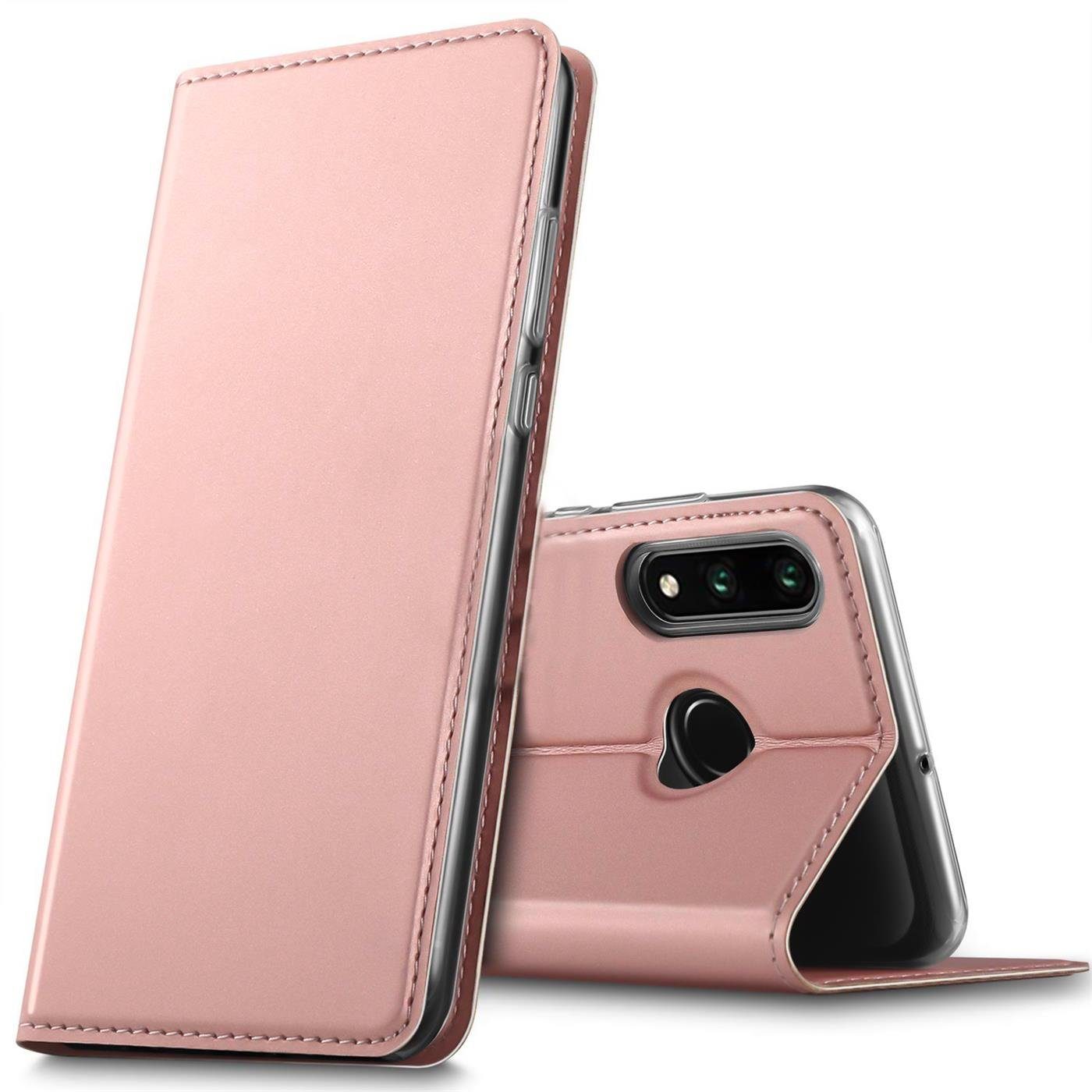 CoolGadget Handyhülle Klapptasche Wallet Kartenfach für Huawei P30 Lite 6,2 Zoll, Ultra Slim Flip Case Hülle Klapphülle Cover Schutzhülle