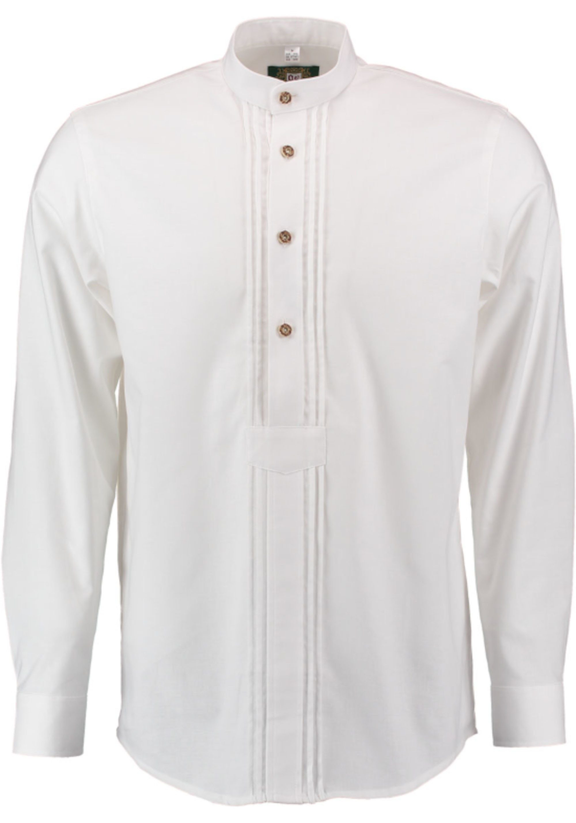 OS Trachten Trachtenhemd TH-0003 Schlupfhemd Pfoad Stehkragen Plissee Regul günstig online kaufen