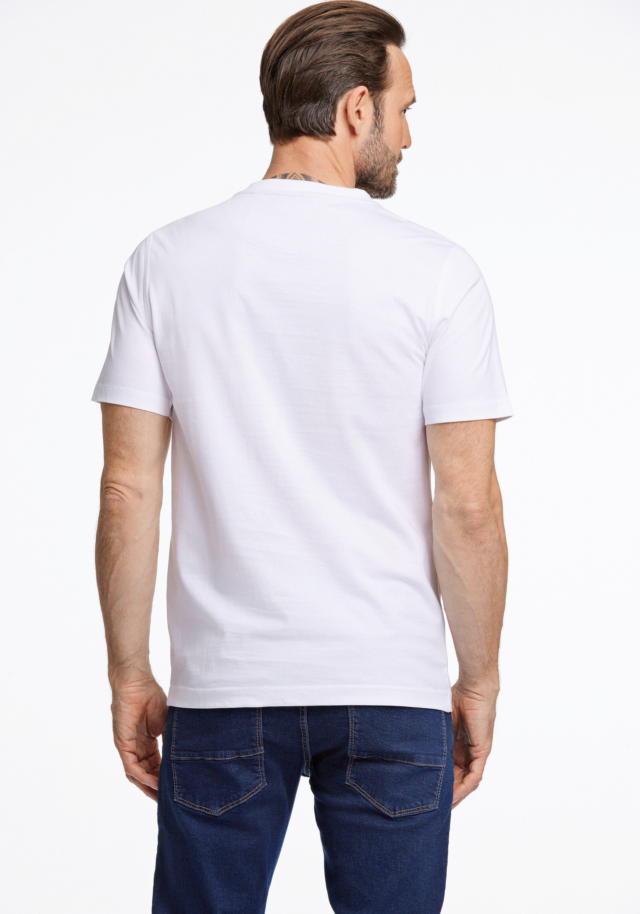 BISON Kurzarmshirt T-Shirt (Kurzarm) Comfort Fit