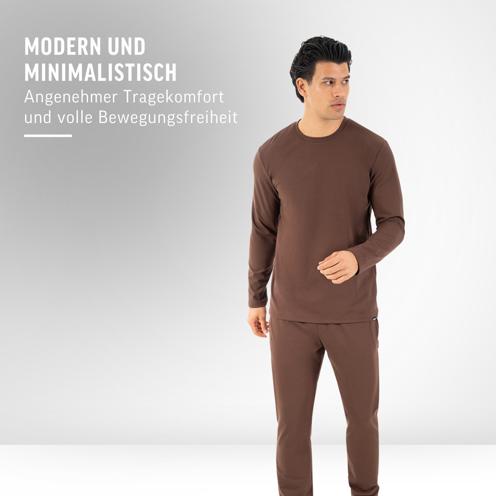 Smilodox Longsleeve Xion, Atmungsaktives Shirt 3D Rubber Print, Hoher Bewegungsfreiheit Minimalistisches Design Langarm Oberteil Sport Freizeit Training