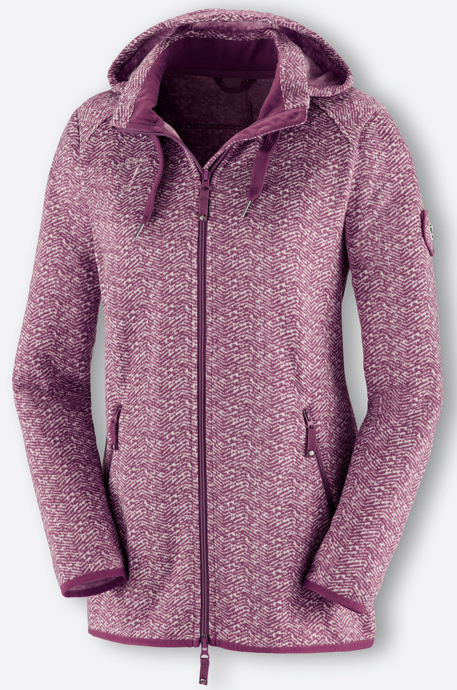 Witt Fleecejacke Strickfleece-Jacke Langarm