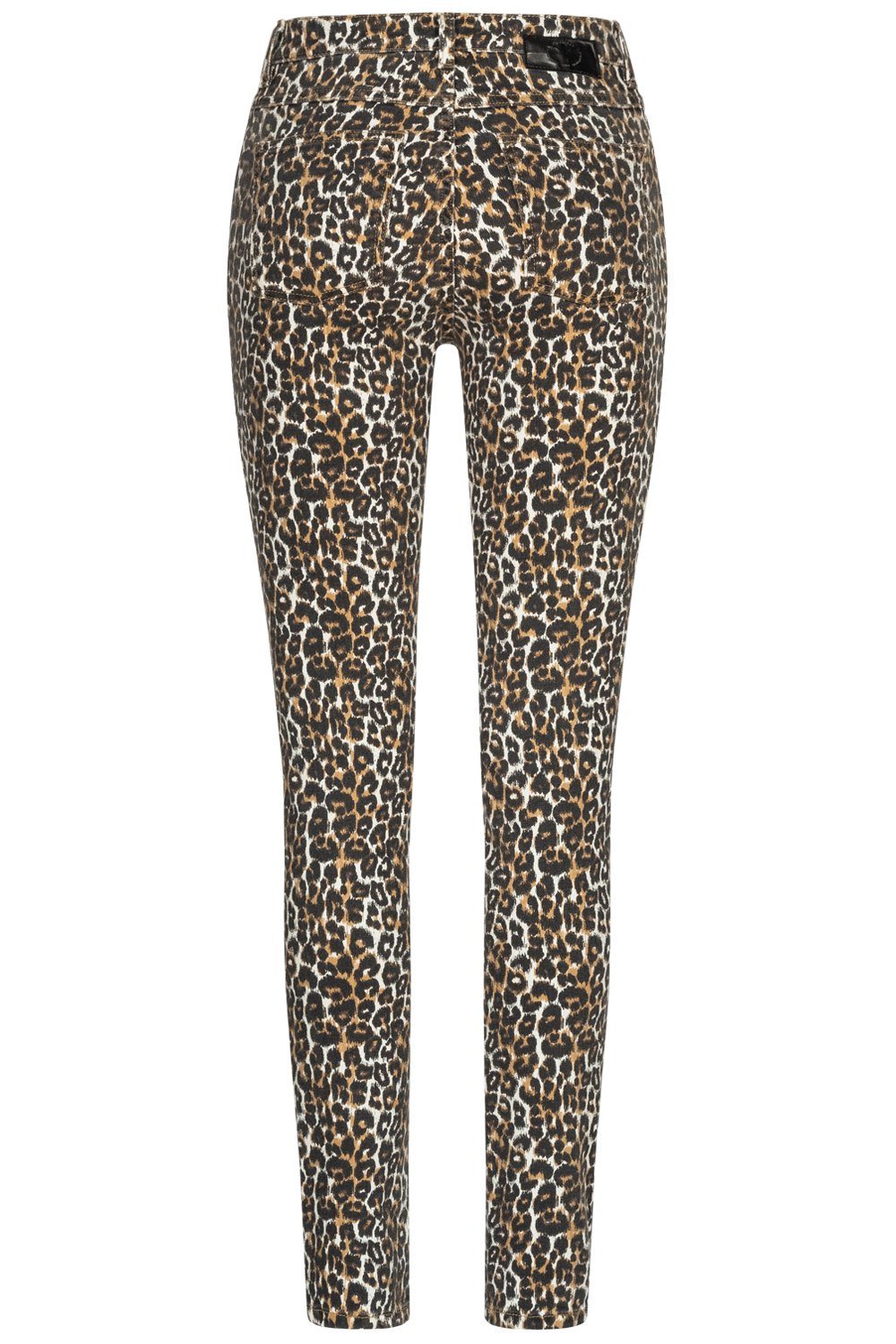 fv-Han:na, 5-Pocket-Style, Skinny-fit-Jeans Damenjeans High Waist, Feuervogl Animal, mit Wild Stretch-Anteil
