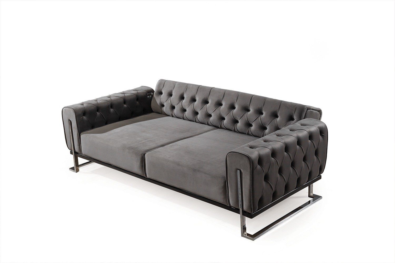 Made Möbel Sitztiefenverstellung, (Set, Samtstoff Quality, Polstergarnitur 2-tlg), Villa eleganter LOFT, Hand