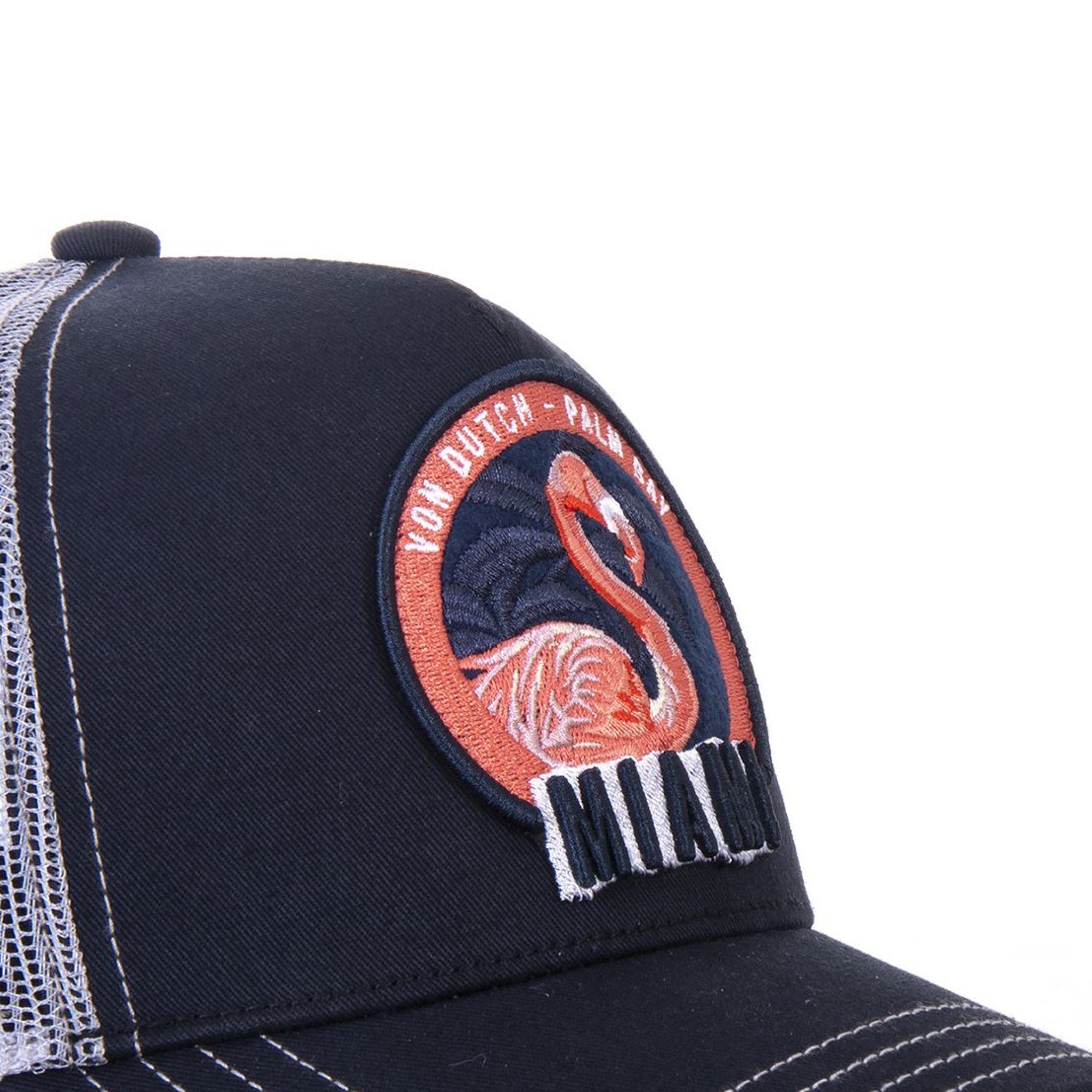Von Dutch Trucker Cap Von Dutch Originals Trucker Cap - MIAMI Flamingo Palm Day (Basecap, Basecap, Meshcap, Trucker Kappe)