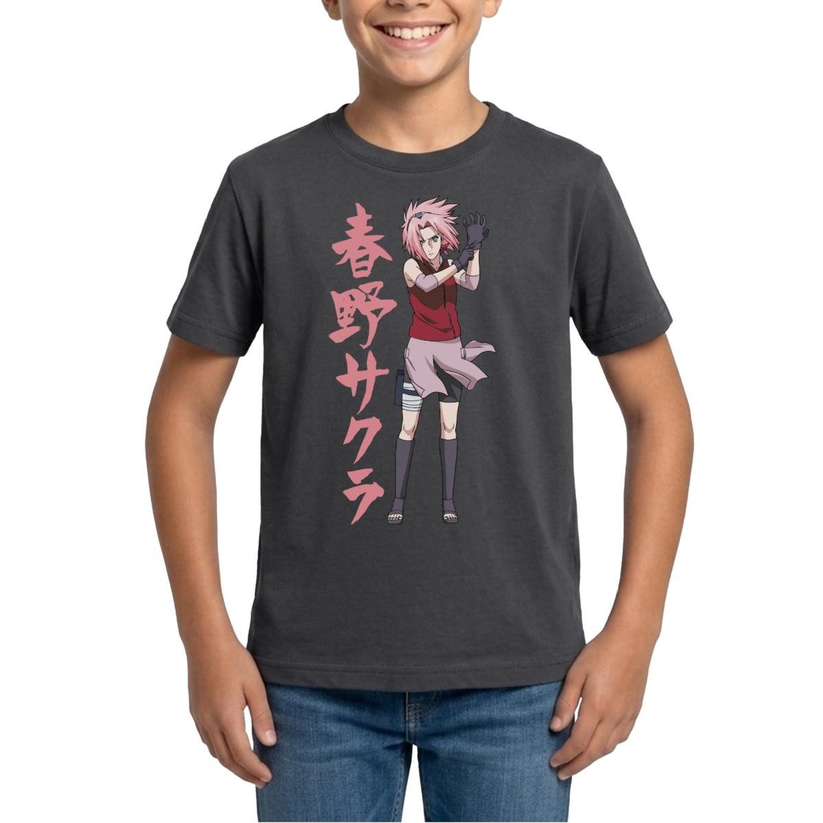 T-Shirt Naruto Shippuden Cooles Design Mit Sakura Teenager T-Shirt