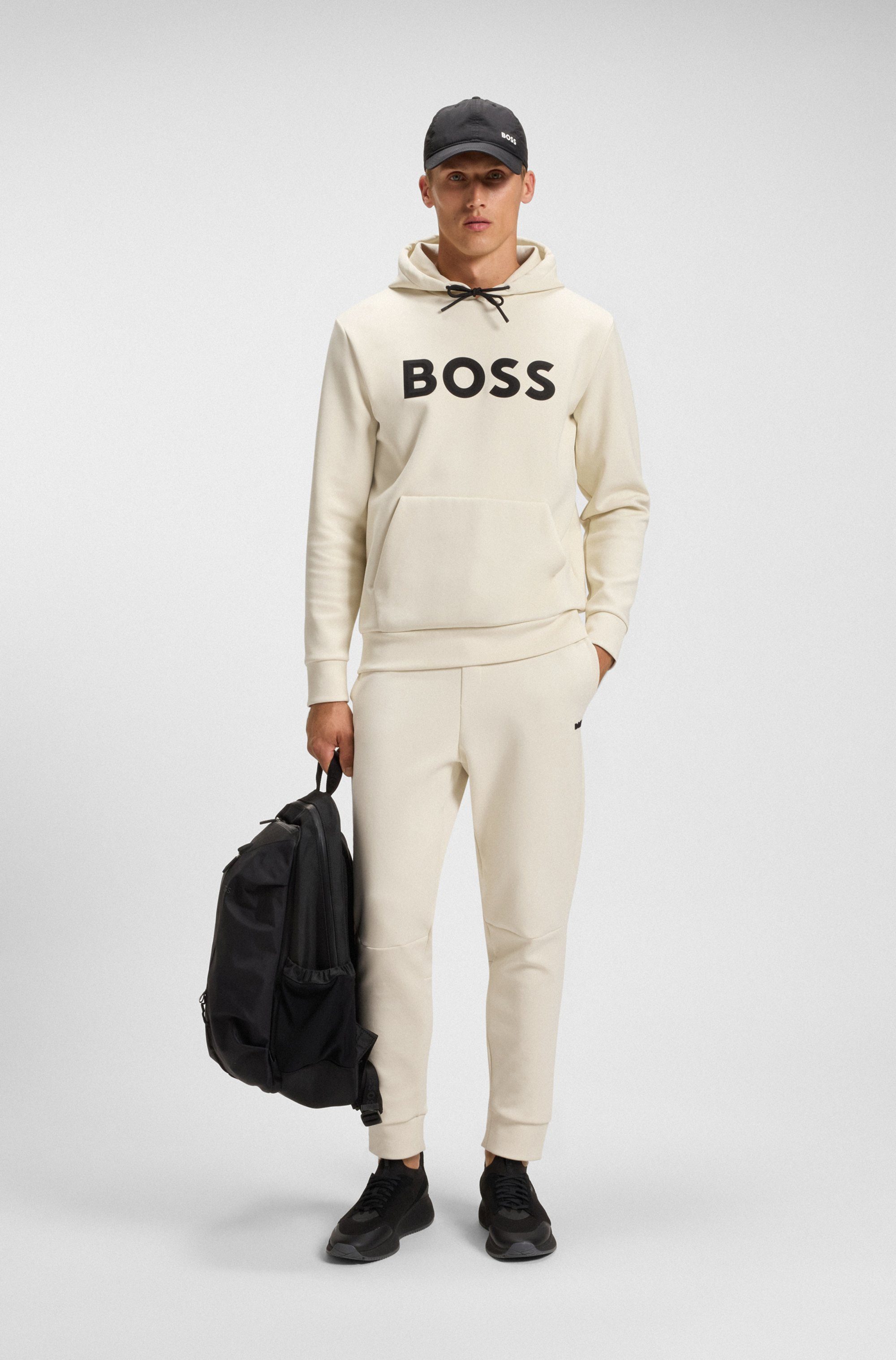 BOSS GREEN Kapuzensweatshirt Soody Zone mit Kängurutasche, regular fit, Logodruck