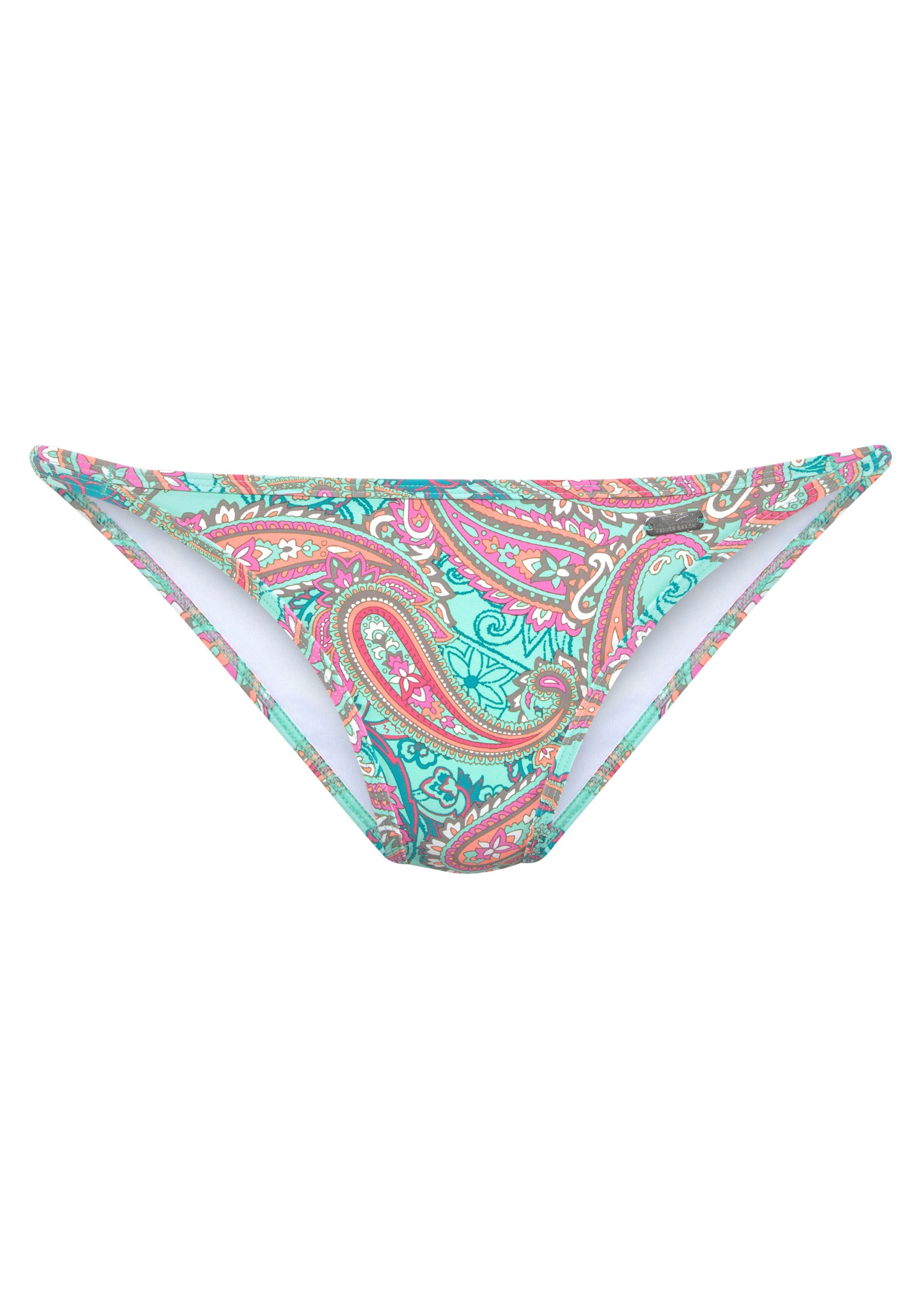 Venice Beach Bikini-Hose Schnittform knapperer in Paislee