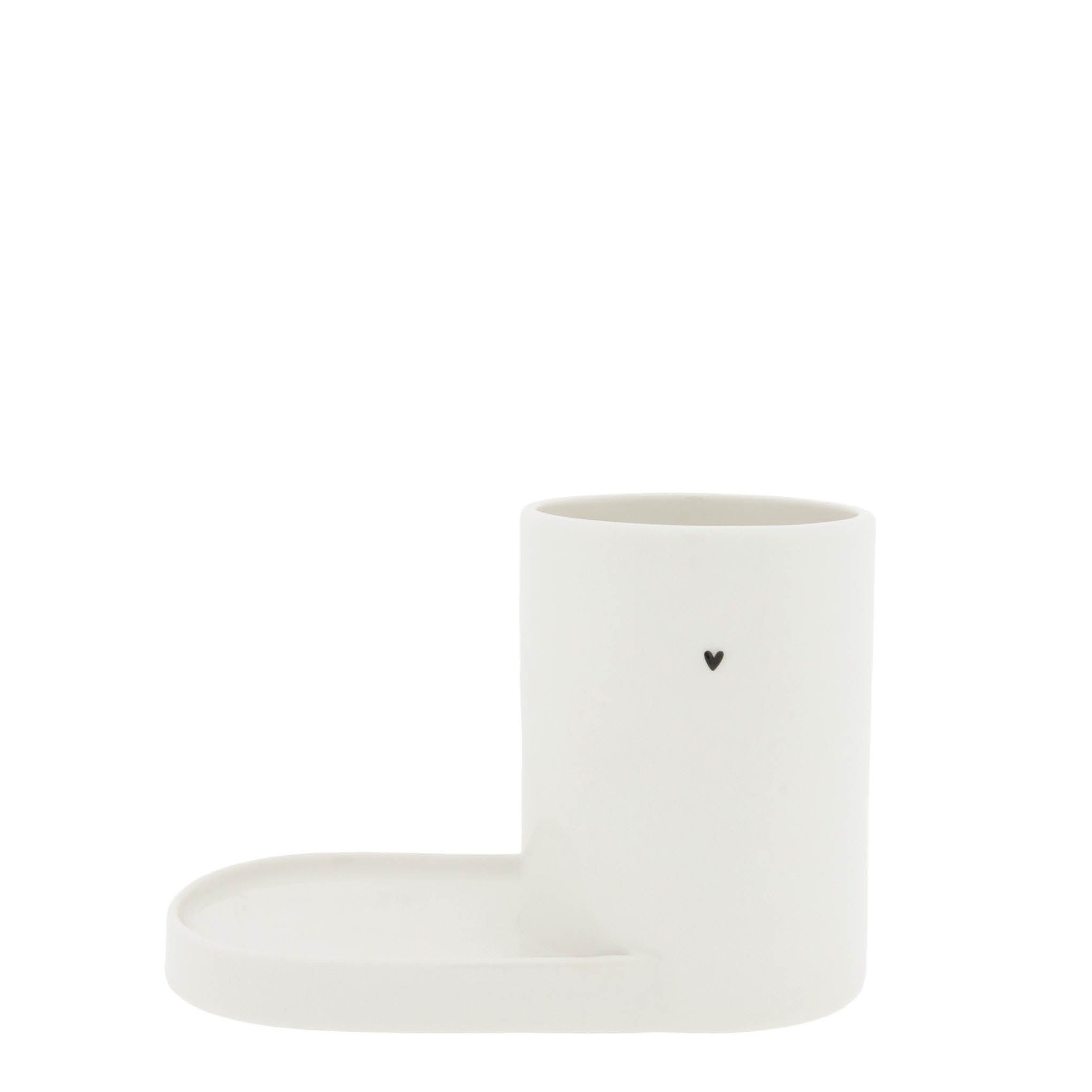 Bastion Collections Seifenspender HEART, Spülmaschinengeeignet, Weiß, Motiv: Herz