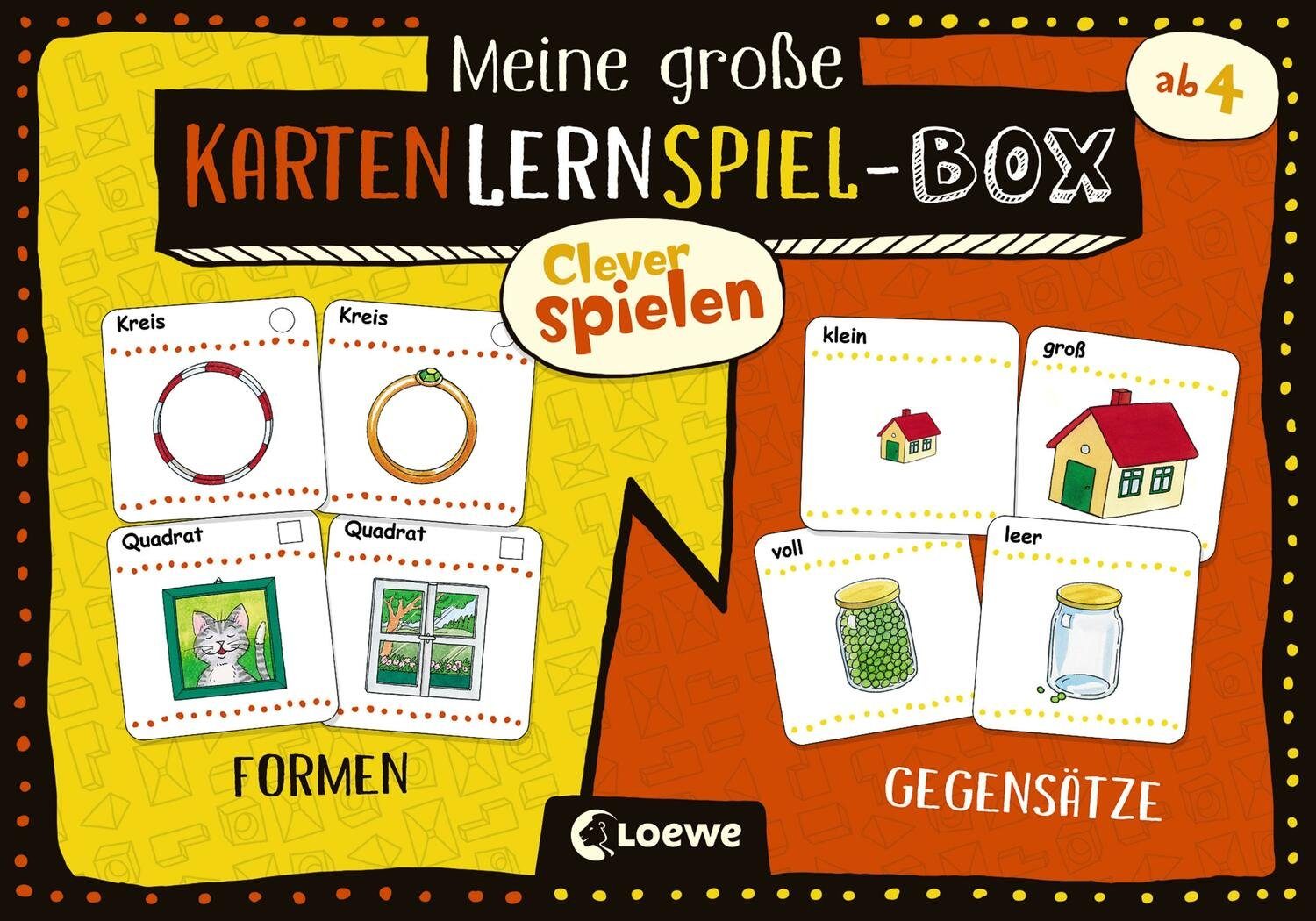 Loewe Spiel, Clever spielen - Meine große KartenLernSpiel-Box - Formen/Gegensätze