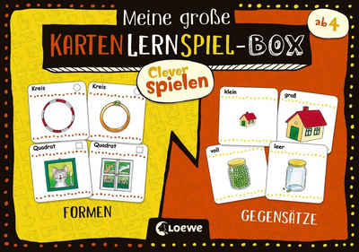 Loewe Spiel, Clever spielen - Meine große KartenLernSpiel-Box - Formen/Gegensätze