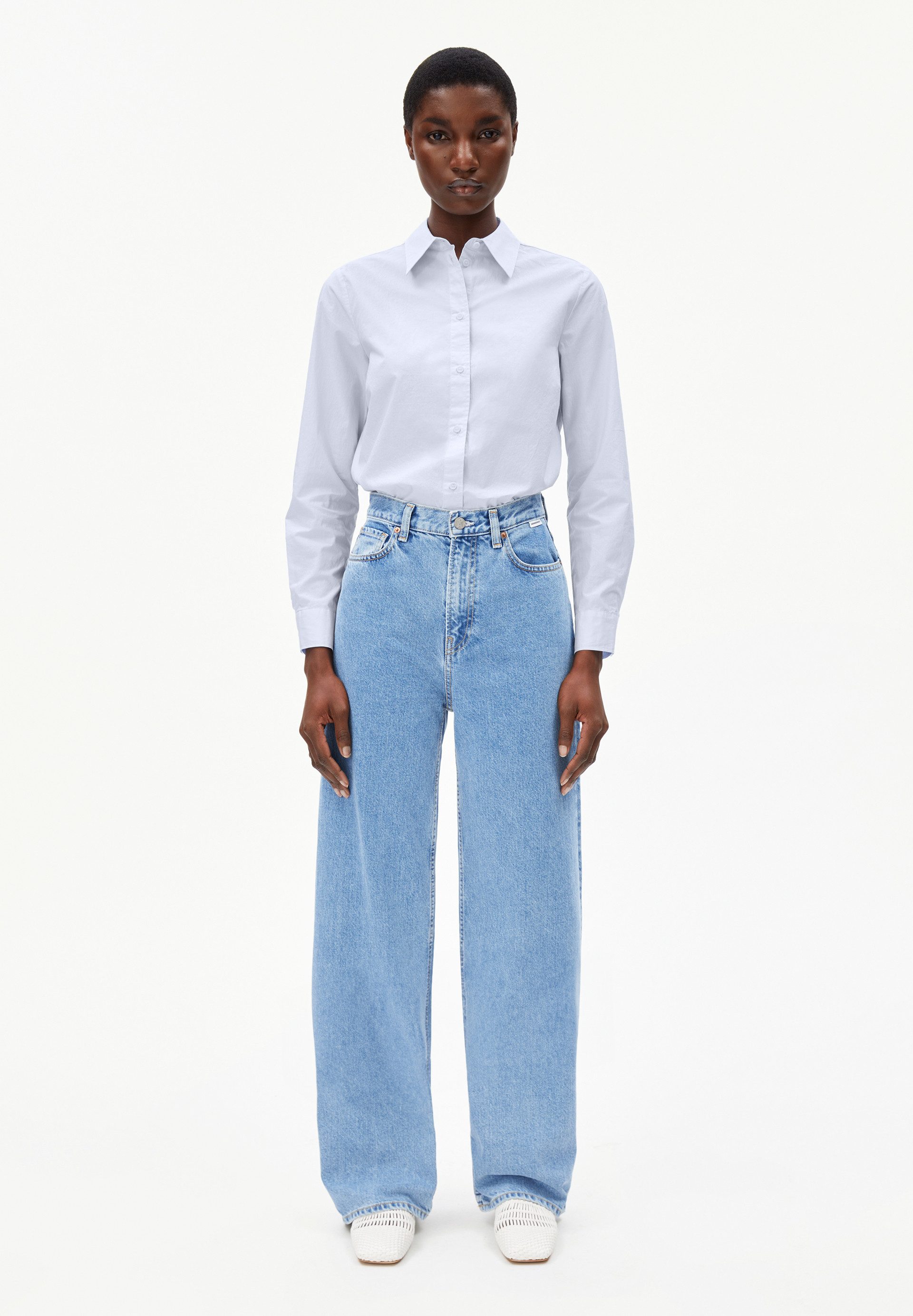 Armedangels Boyfriend-Jeans ENIJAA Wide Jeans recycelter günstig online kaufen