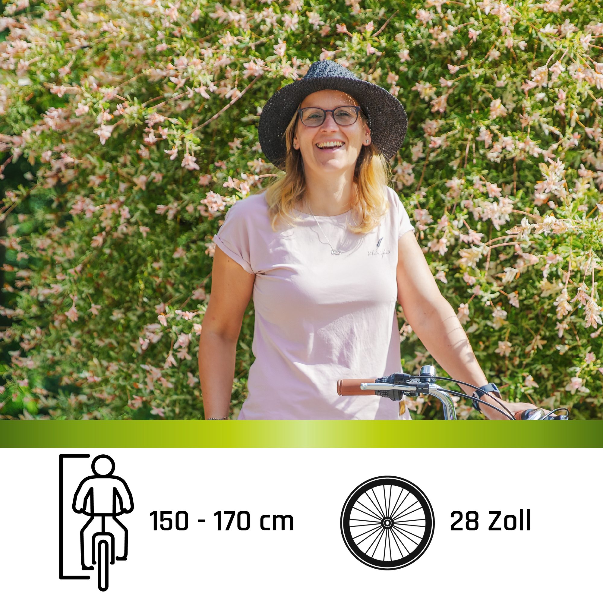 Galano City Bike Arizona, 7-speed Shimano Tourney TZ derailleur, women's 28-inch city bike, 7-speed Dutch bike