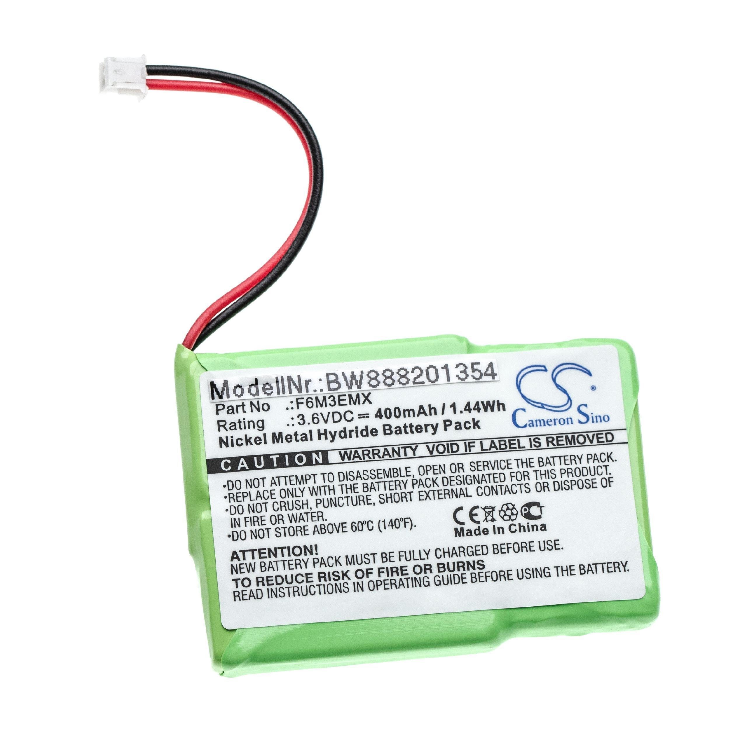 vhbw Ersatz für Sanyo T326, 4M3EMJZ, T306, CP33 für Akku NiMH 400 mAh (3,6 V)