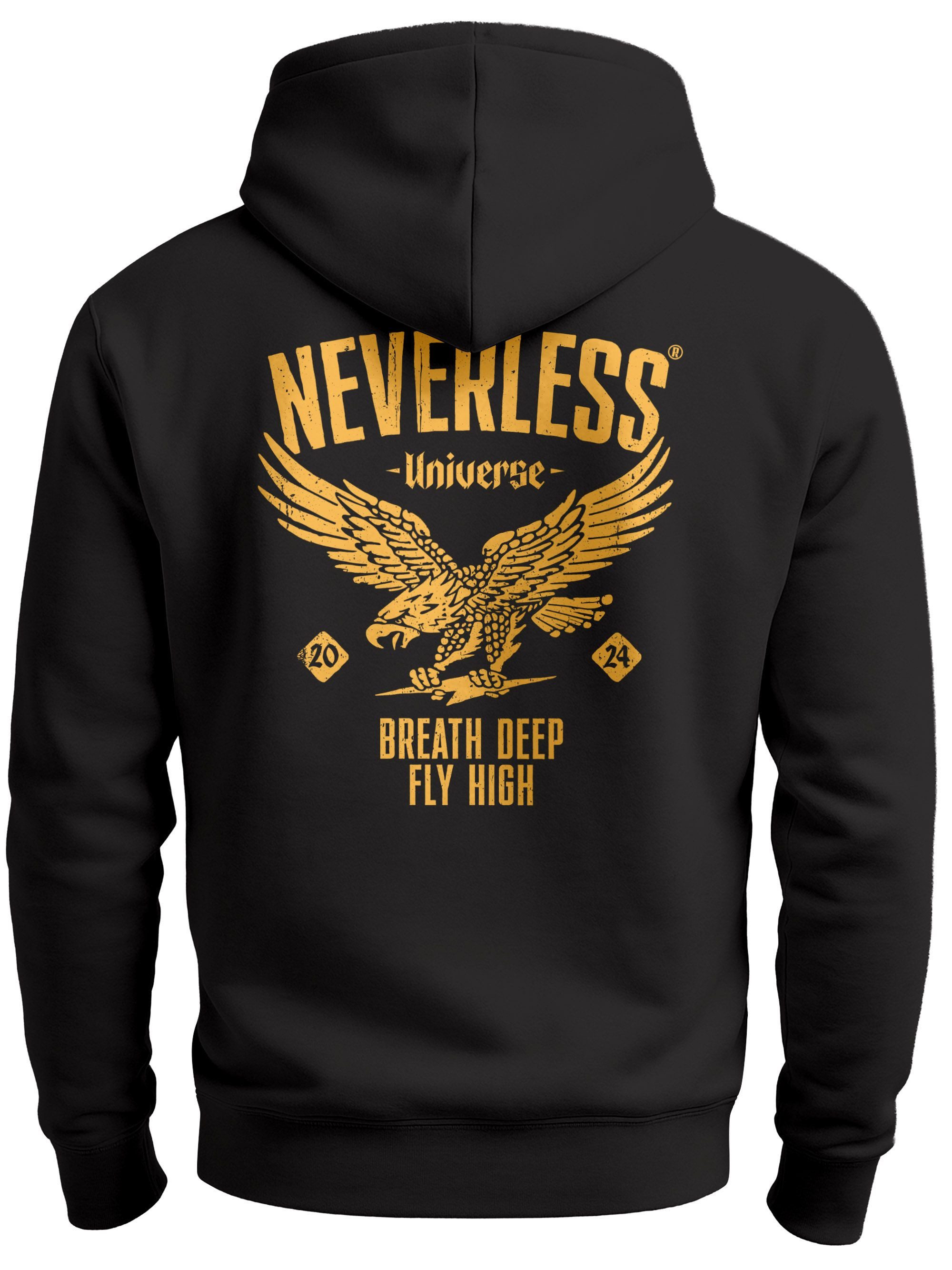Neverless Hoodie Neverless® Hoodie Backprint Herren Adler Eagle Print Retro günstig online kaufen