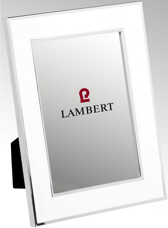 Lambert Dekoobjekt Bilderrahmen Portland Weiß (10x15cm), Dekorativer  Bilderrahmen