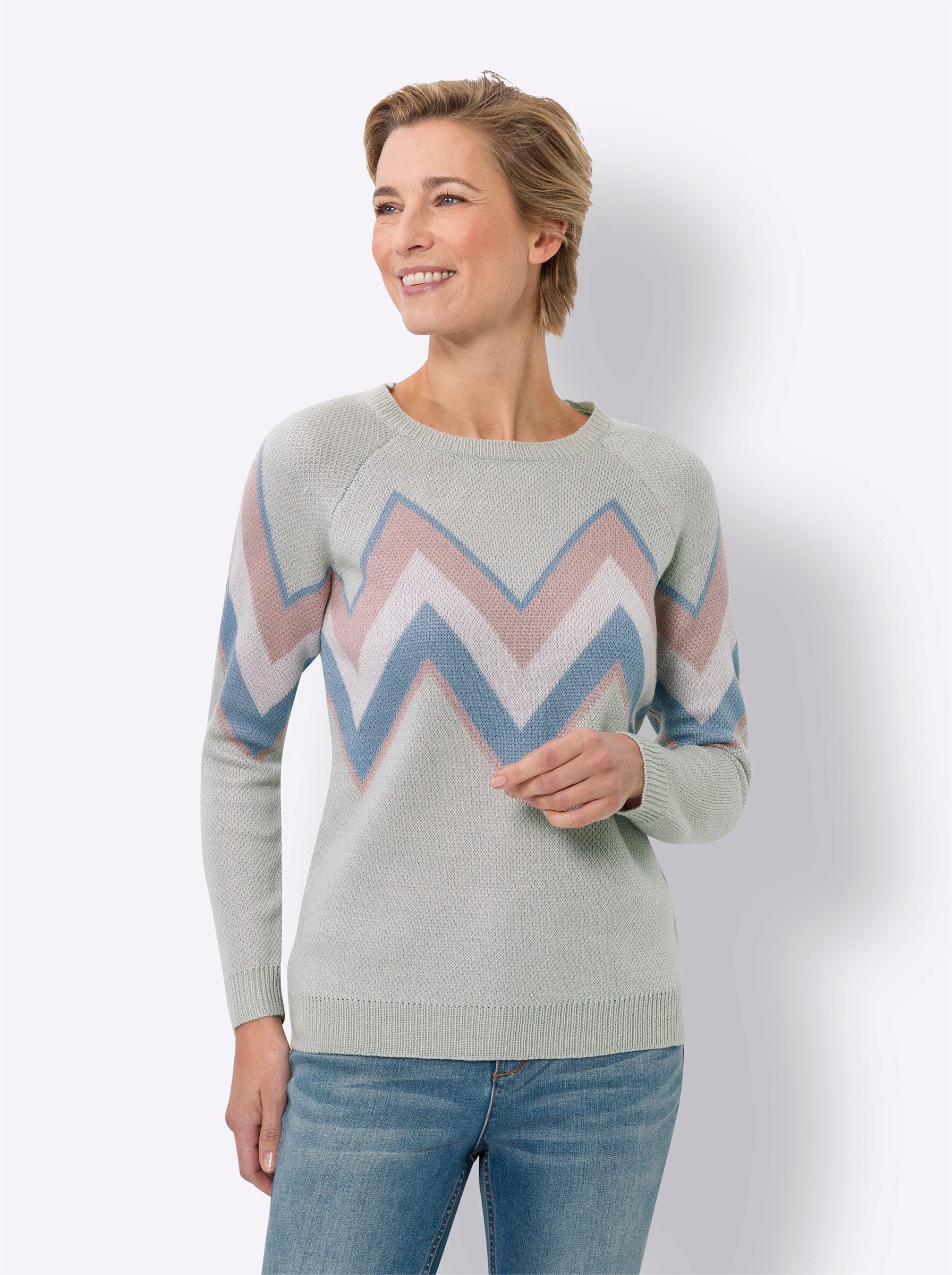 Strickpullover Jacquardpullover