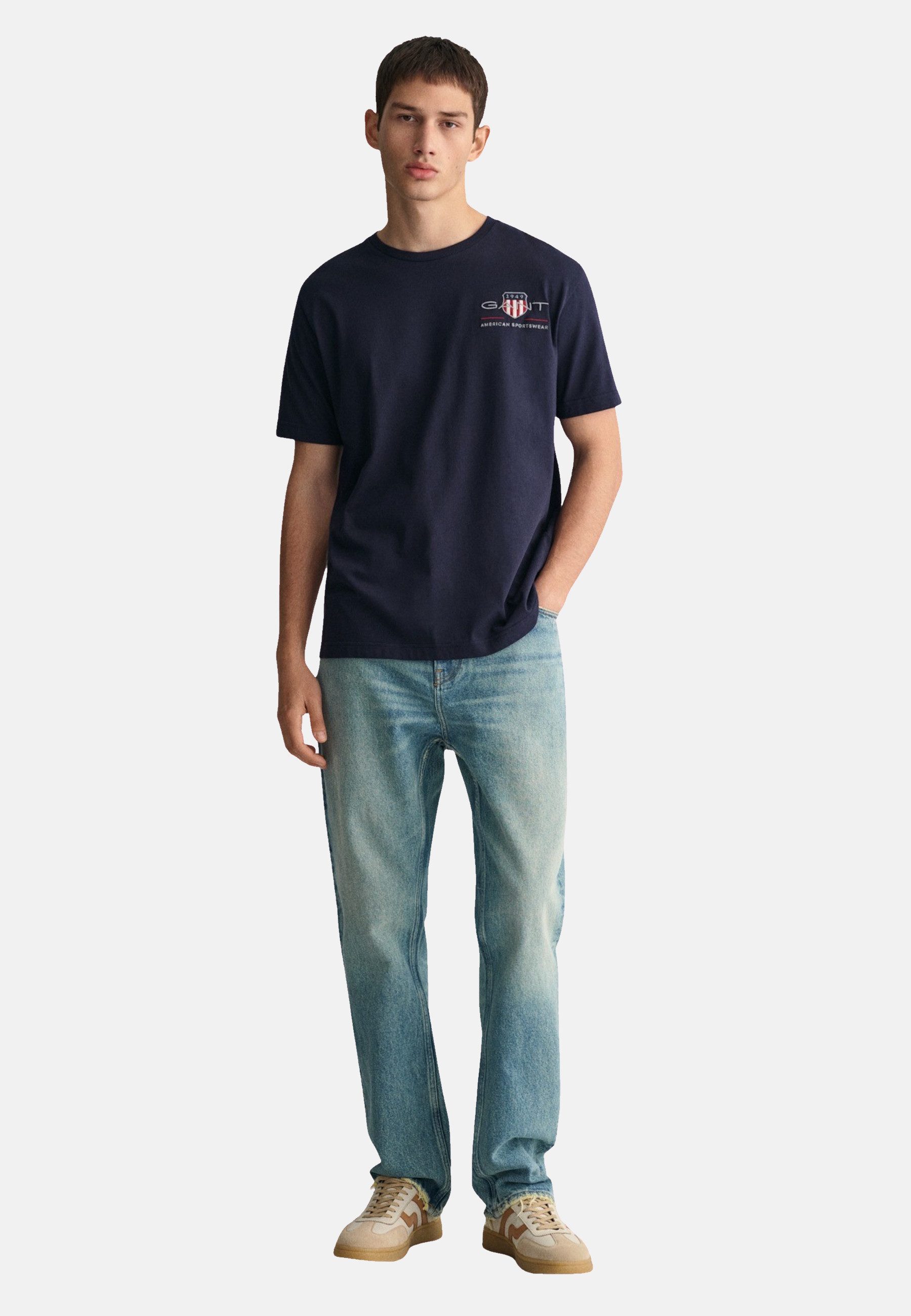 Gant T-Shirt T-Shirt Kurzarmshirt (1-tlg., 1) günstig online kaufen