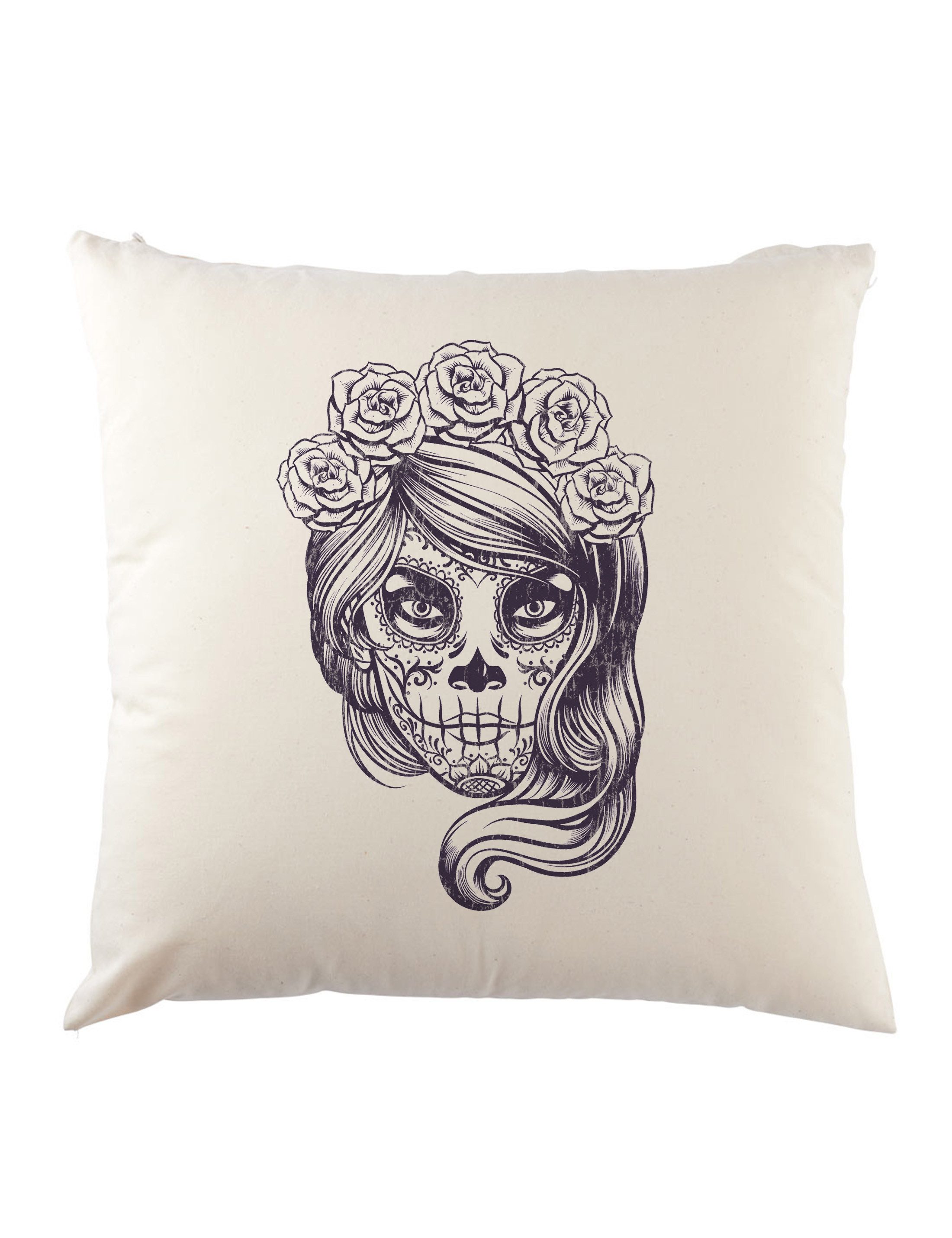 Urban Backwoods Dekokissen Dia De Muertos III Dekokissen Schädel Mexiko Los Gang Latino Mexico, Sugar Latin Tattoo Latinos