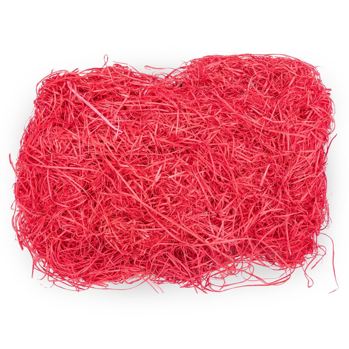 NaDeco Bastelnaturmaterial Ostergras aus Rattan-Stroh in Rot, verpackt mit 100g Holzwolle