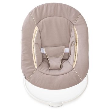 Hauck Hochstuhl Alpha Plus Walnut - Newborn Set (Set, 4 St), Holz Babystuhl ab Geburt mit Aufsatz für Neugeborene höhenverstellbar