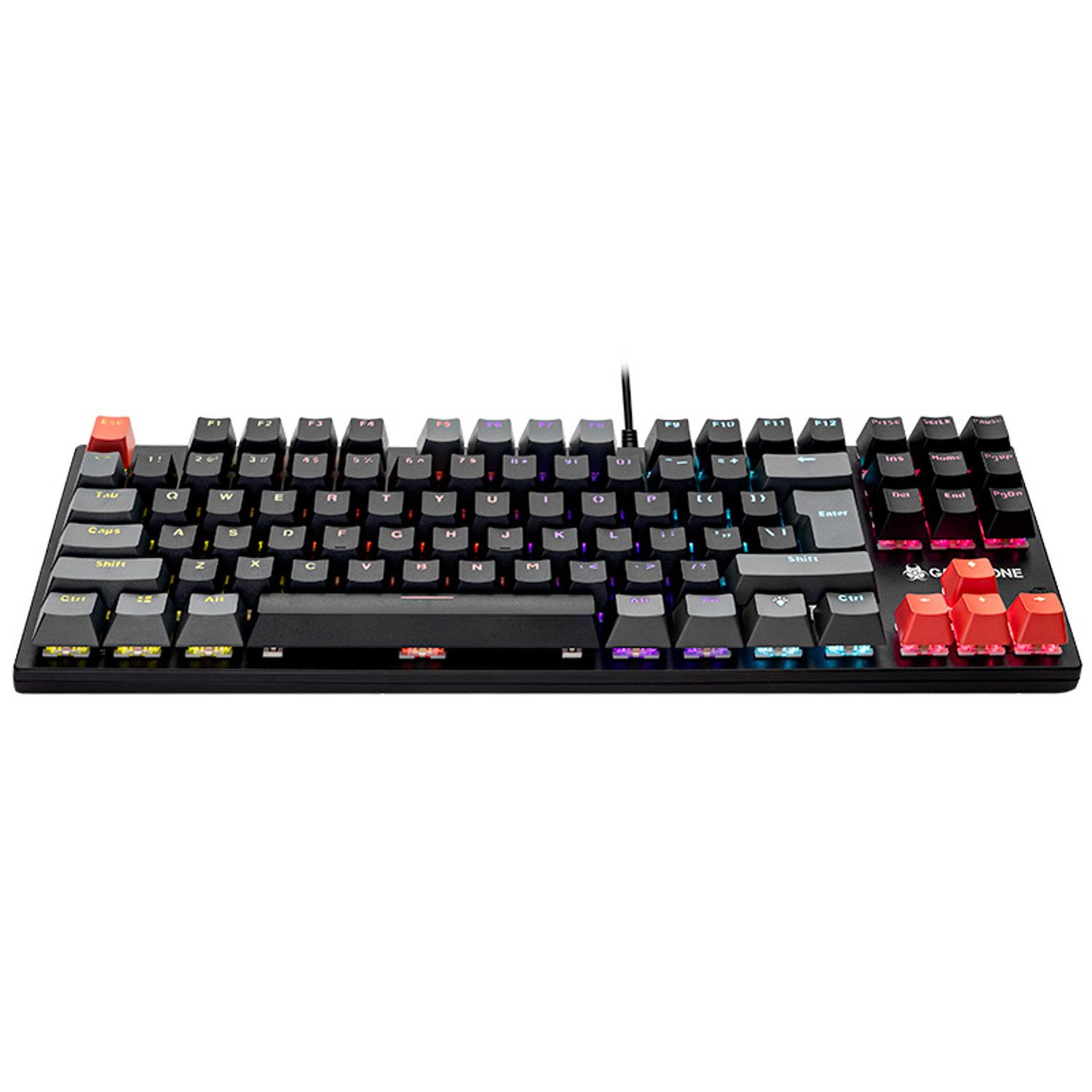 Tracer GAMEZONE Blade 87 Qwerty Gaming-Tastatur (Bunte Regenbogenbeleuchtung)