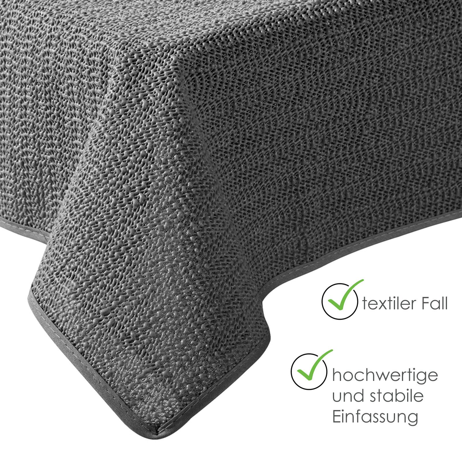 heimtexland Gartentischdecke Outdoor Tischdecke Garten Balkon Camping Tischdeko (Stück 1-tlg, 1), wetterfest I robust I UV-beständig I rutschfest I waschbar