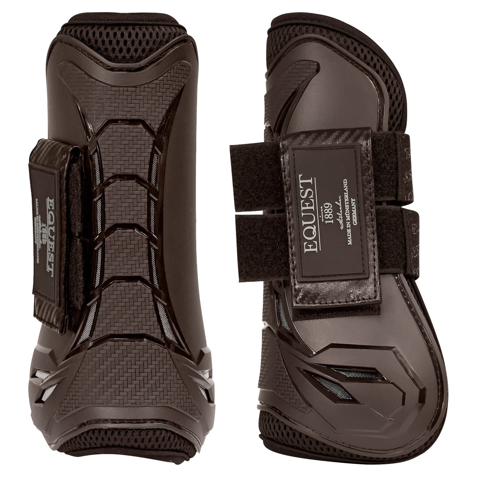 EQuest Gamaschen Xpert Gamaschen, 2er Set, Mocha, M, Schutz für das Pferdebein