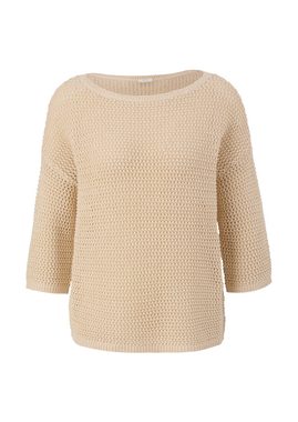 s.Oliver BLACK LABEL Strickpullover Strickpullover aus Häkelgarn