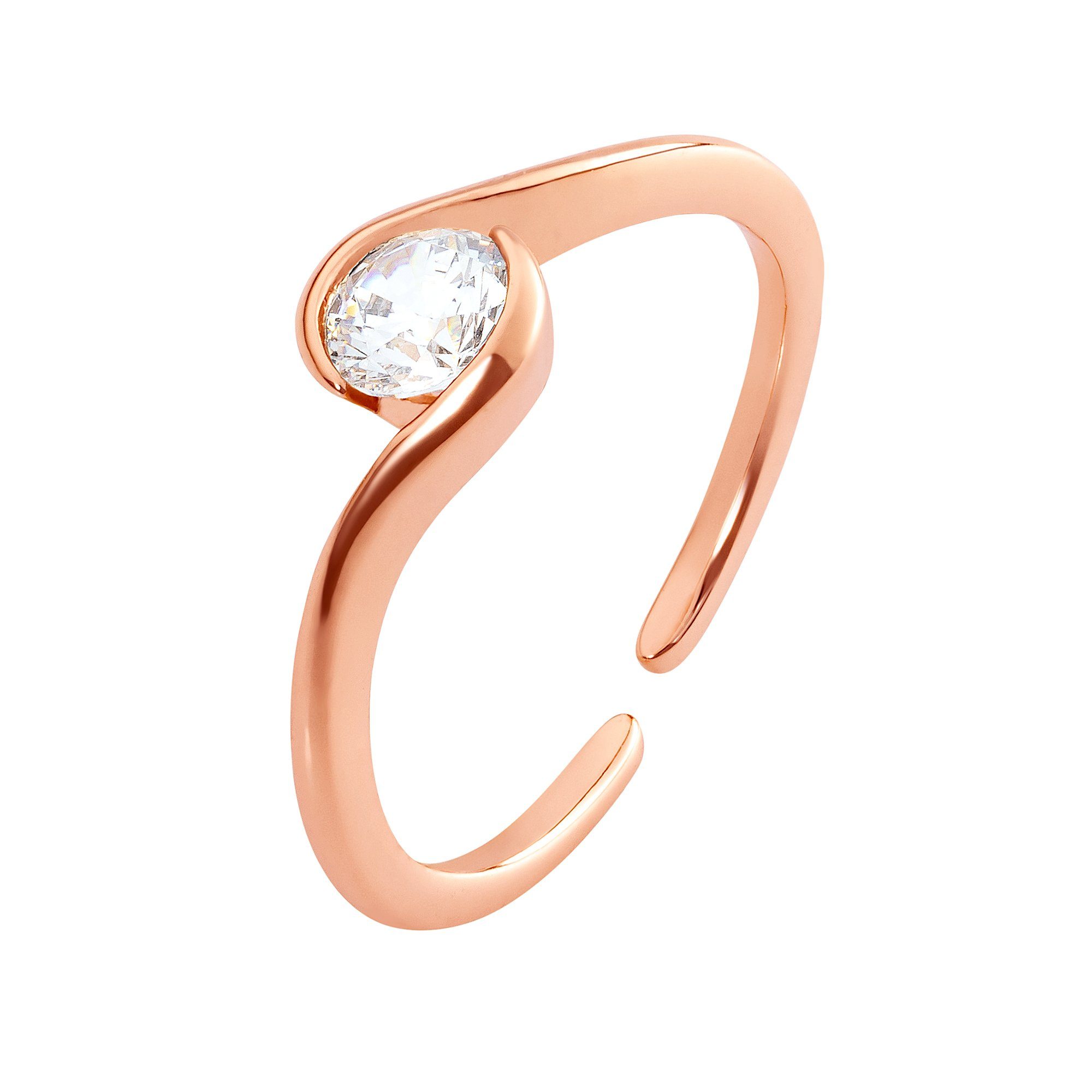 Heideman Fingerring Blix rose goldfarben (Ring, 1-tlg., inkl. Geschenkverpackung), Damenring für Frauen | Fingerringe