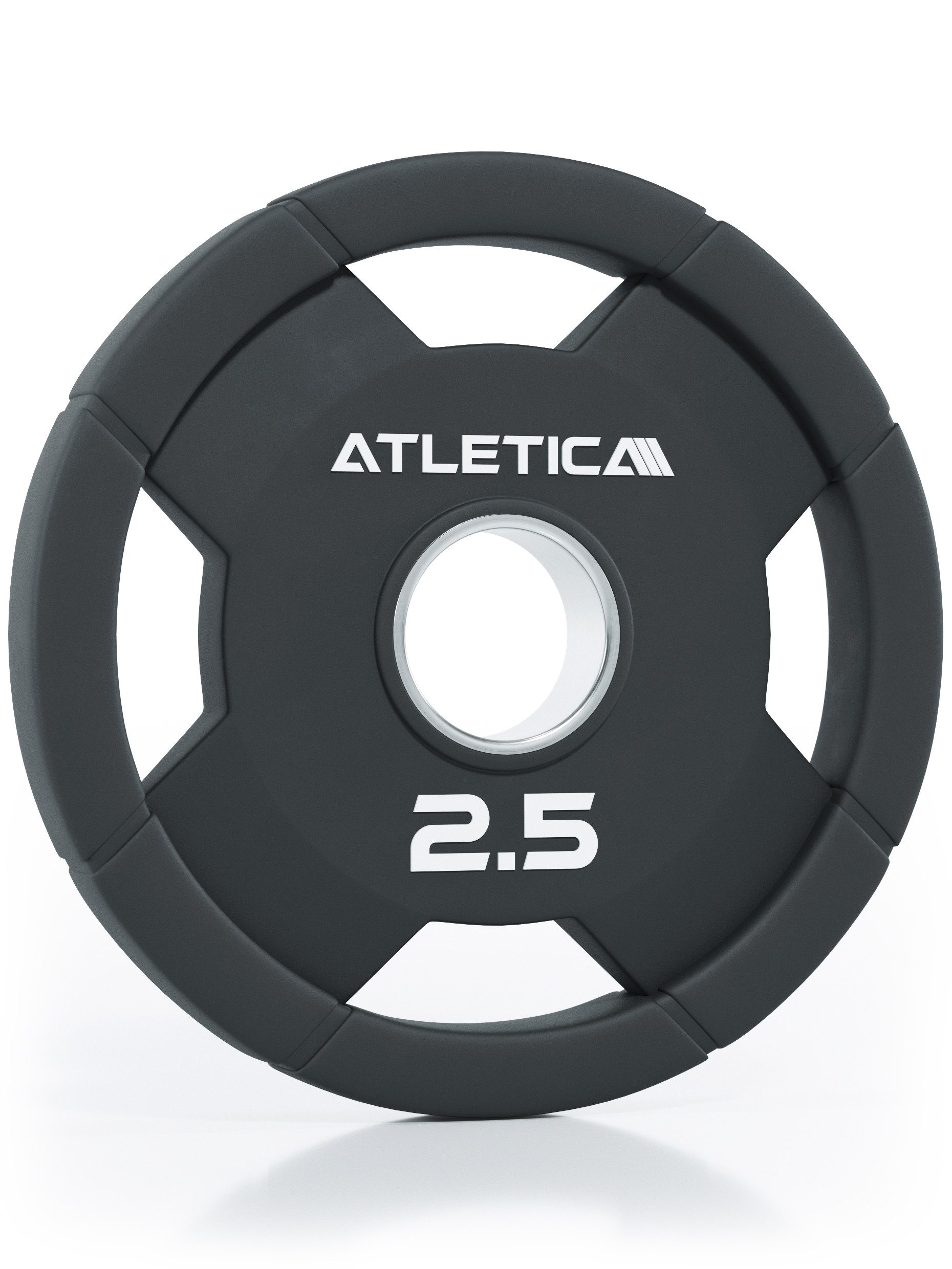 ATLETICA Hantelscheiben 4H Rubber Plates, Gummierte Hantelscheiben, Paarweise, 5 kg