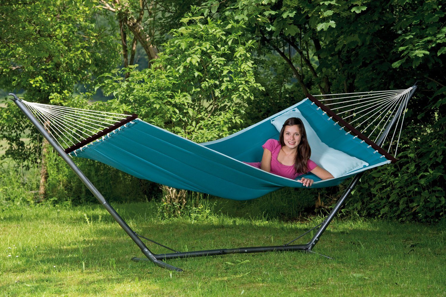 Amazonas Stabhängematte American Dream Petrol XL: Stil und Komfort, bis zu 2 Personen