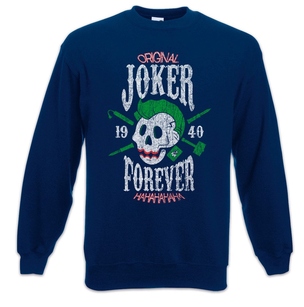 Sweatshirt Joker Forever Sweatshirt Skull Schädel Totenkopf Batman Totenschädel