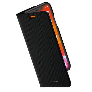Hama Smartphone-Hülle Booklet für Apple iPhone 11, Schwarz, klappbar, aufstellbar, Wireless Charging