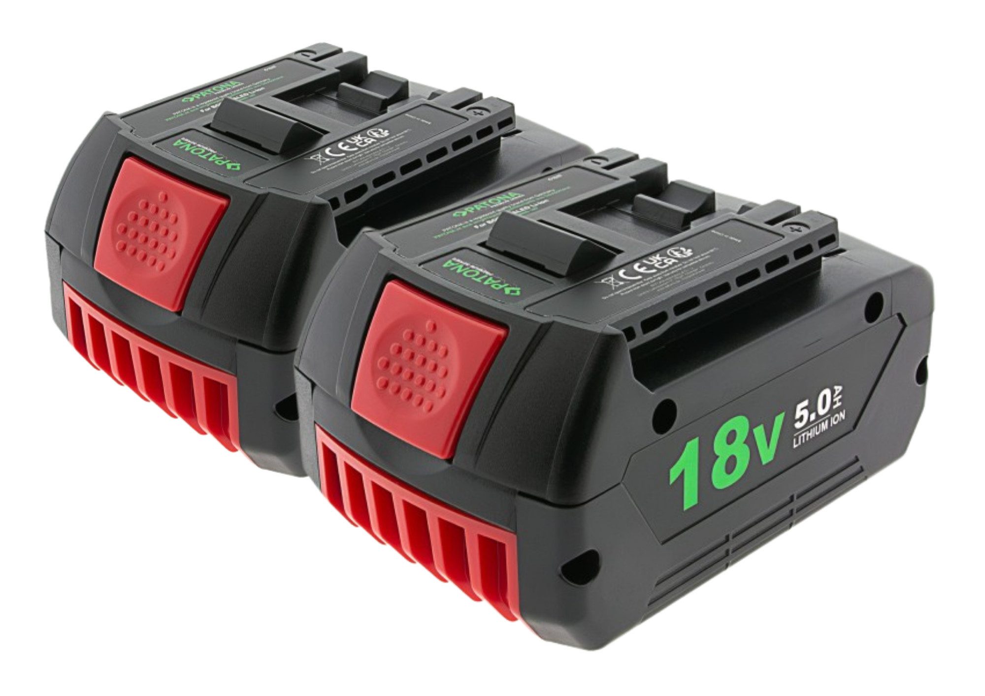 Patona 2er-Set PATONA Akku Bosch GBA180LED 18V 5.0Ah Akku