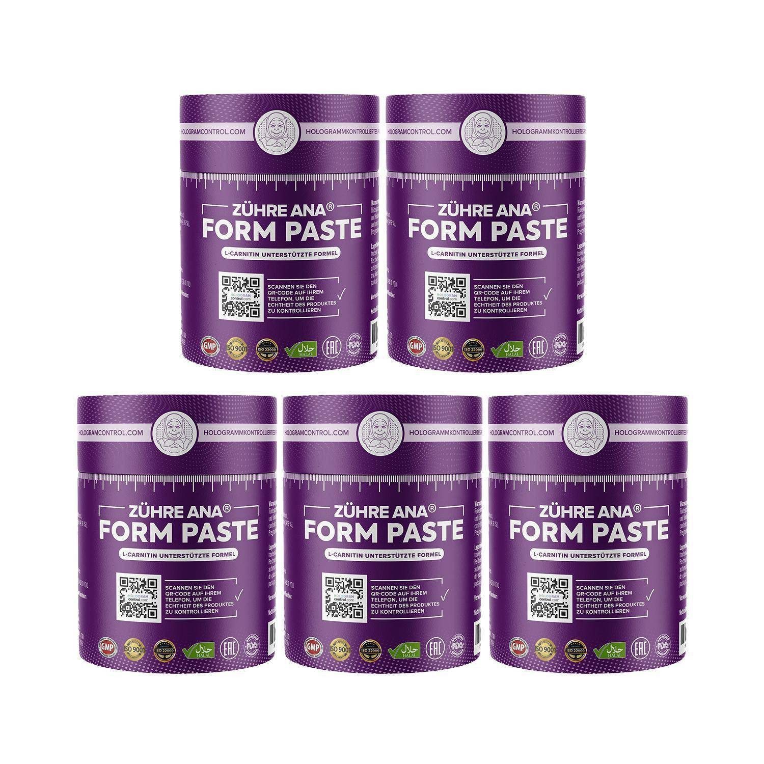 Zühre Ana® Form Paste- Kräuterpaste mit Grüntee & L-Carnitin – Stoffwechsel Mix Paste, 1200 g, Natürliche Form Paste