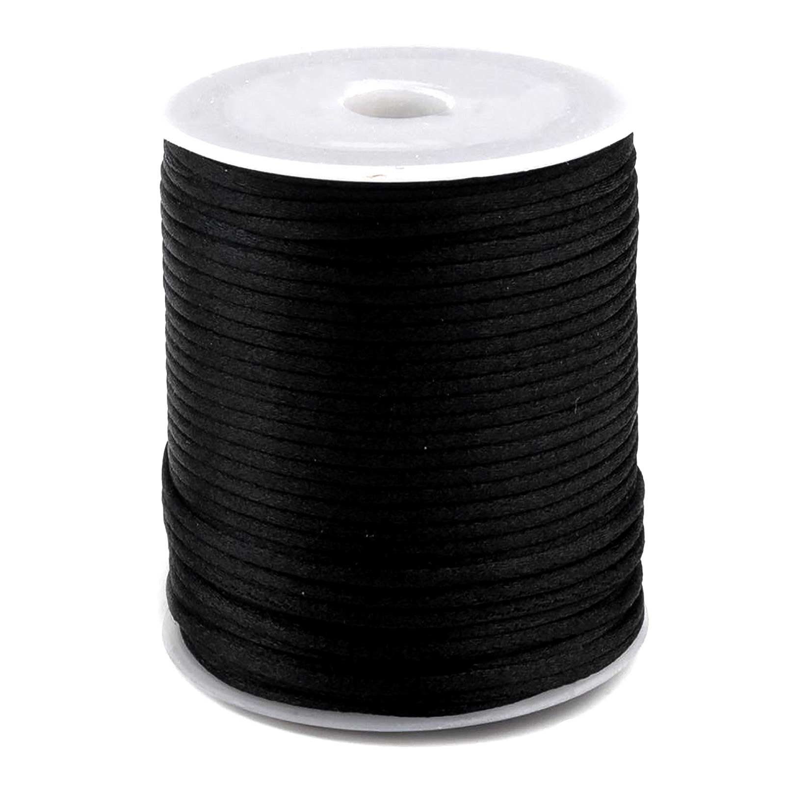 maDDma 90m Satinschnur 2mm Seil, schwarz günstig online kaufen
