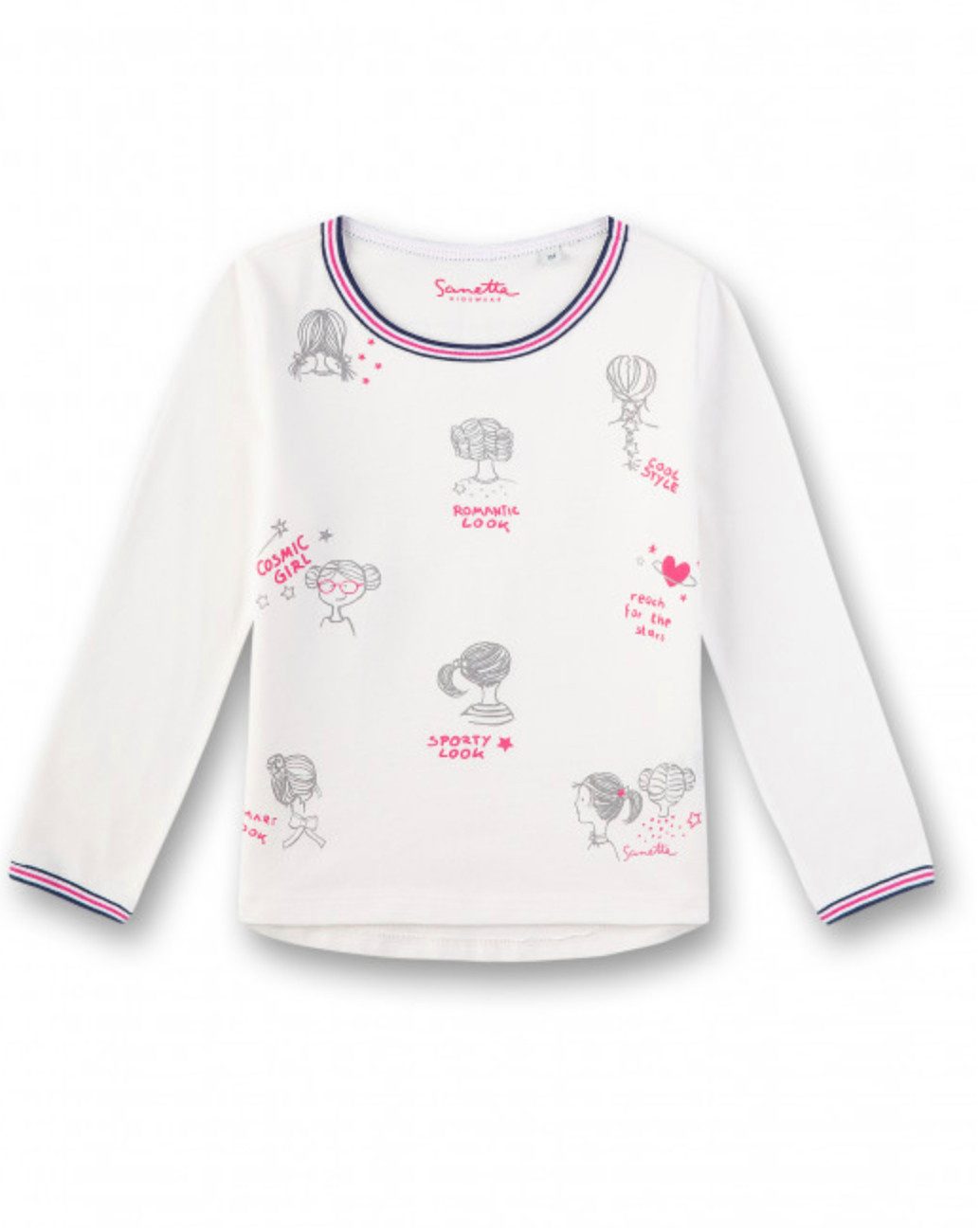 Langarmshirt Mädchen Langarmshirt aus Bio-Baumwolle mit Allover-Print