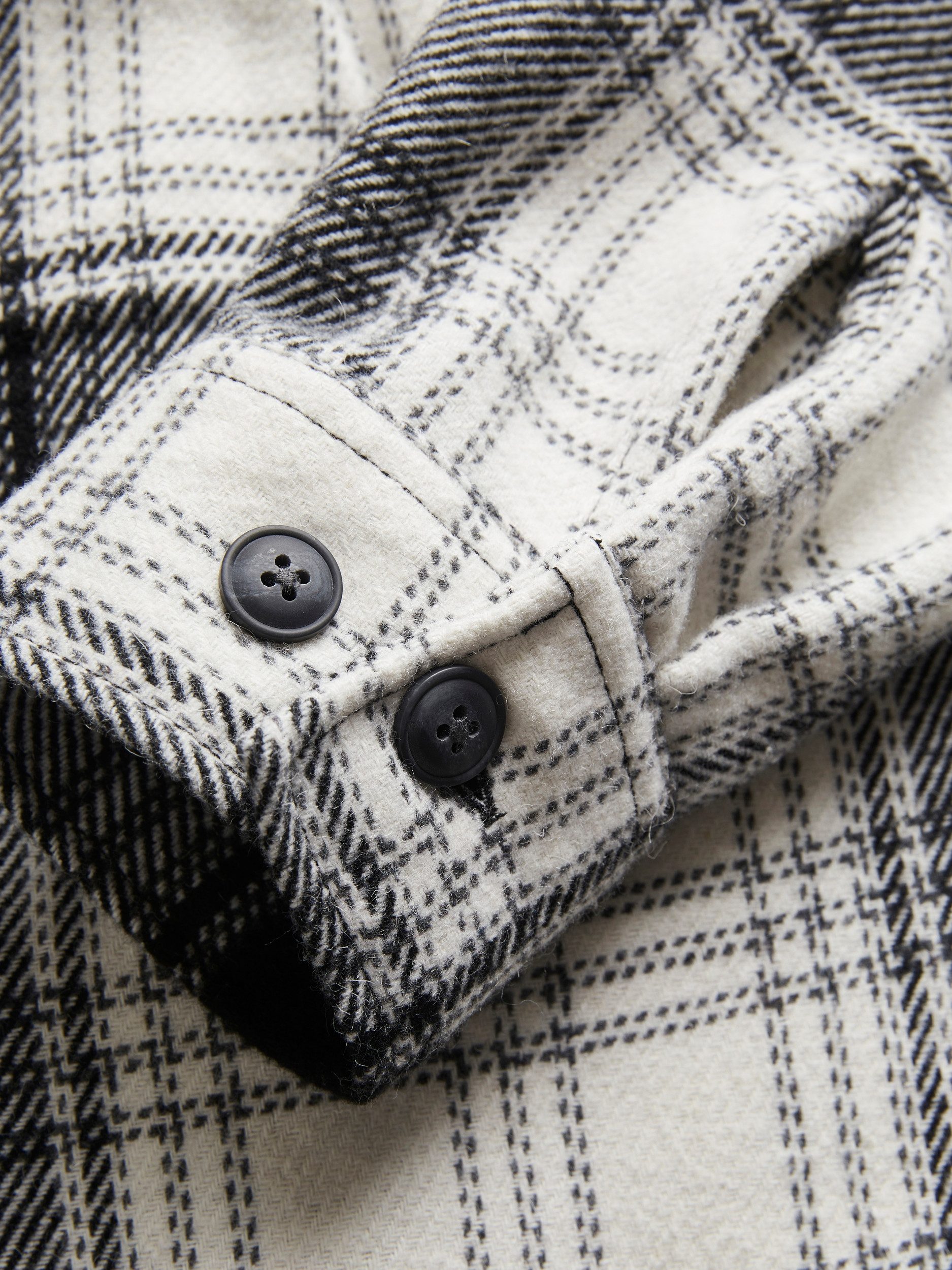 Jack & Jones Langarmhemd JCOEDDIE CHECK WOOL BLEND OVERSHIRT LS Overshirt F günstig online kaufen