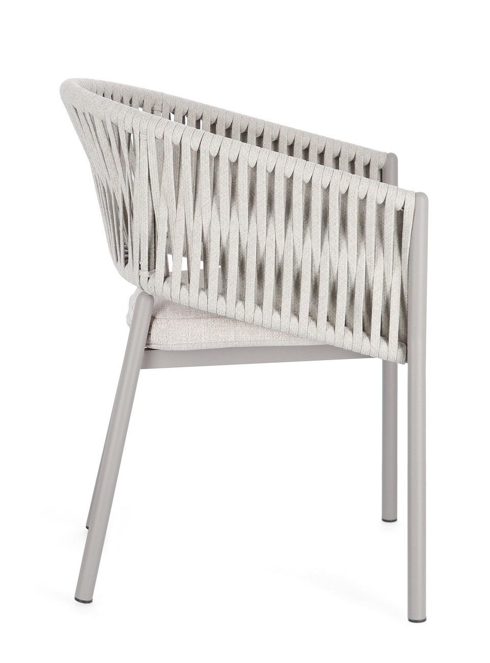 Feeling4Home Gartenstuhl Florencia aus Aluminium, Sand, Der Stuhl ist stapelbar