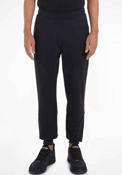 Tommy Hilfiger Sport Jogginghose TEXTURED TAPE PANT mit seitlichem Band mit Tommy Hilfiger Logoschriftzug