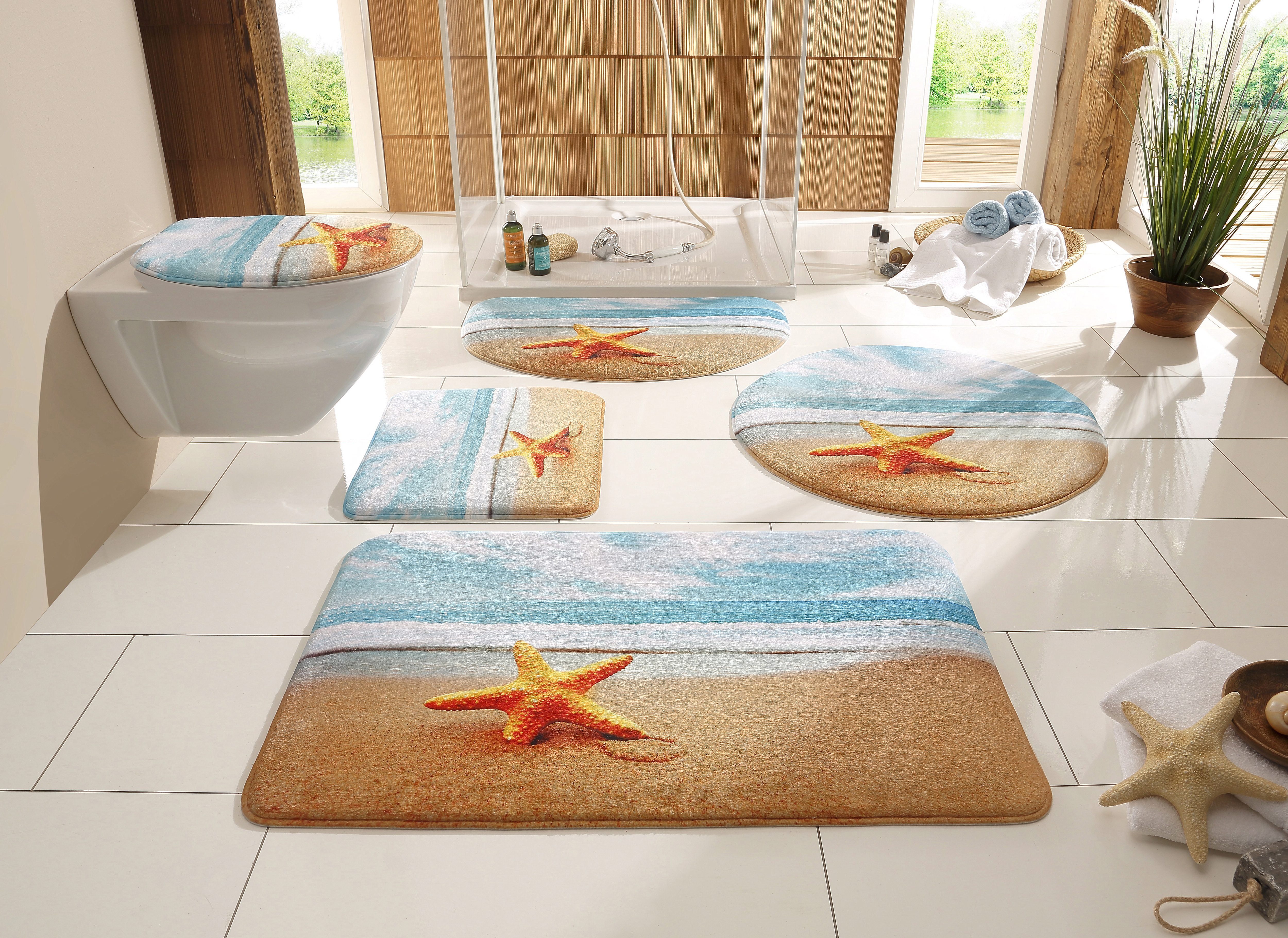 my home Badematte Seestern, Höhe 14 günstig online kaufen