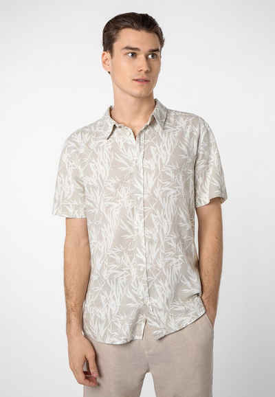 Eight2Nine Kurzarmhemd Kurzarm Hemd mit Palmen Print